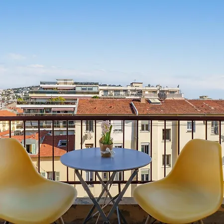 Renting - Risso - Cocoon Design Massena Paillon Balcony View & Lift 아파트 *