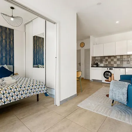 Апартаменты Renting - Risso - Cocoon Design Massena Paillon Balcony View & Lift Ницца